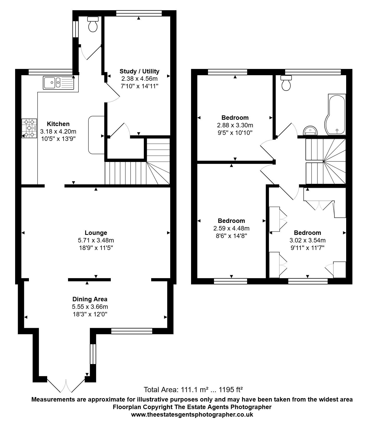5, Grangeway, Benfleet floorplan