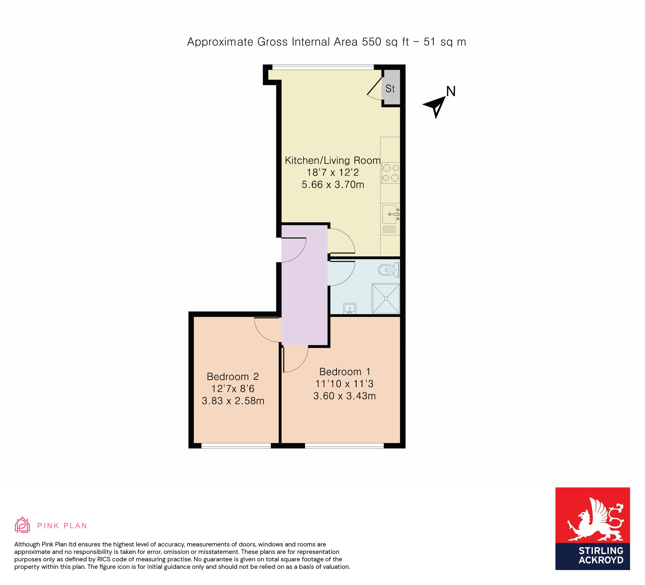 Flat C, 8, White Church Passage, London floorplan