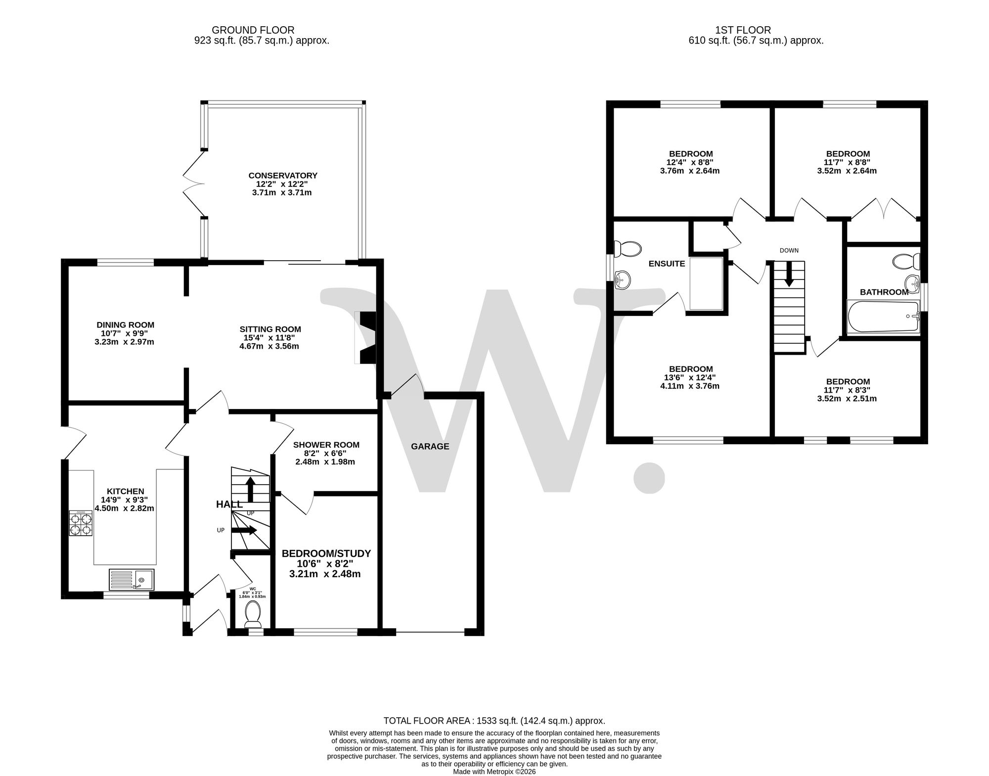 6 Haverscroft Close, Norwich floorplan