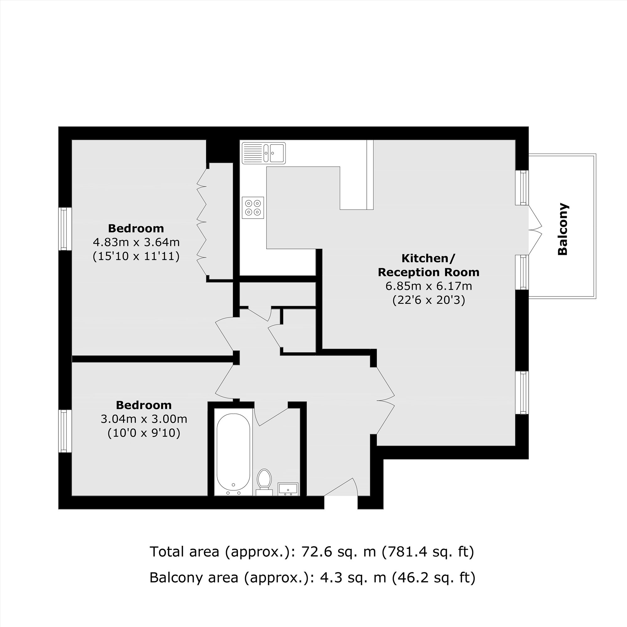 Jardine Road, London floorplan