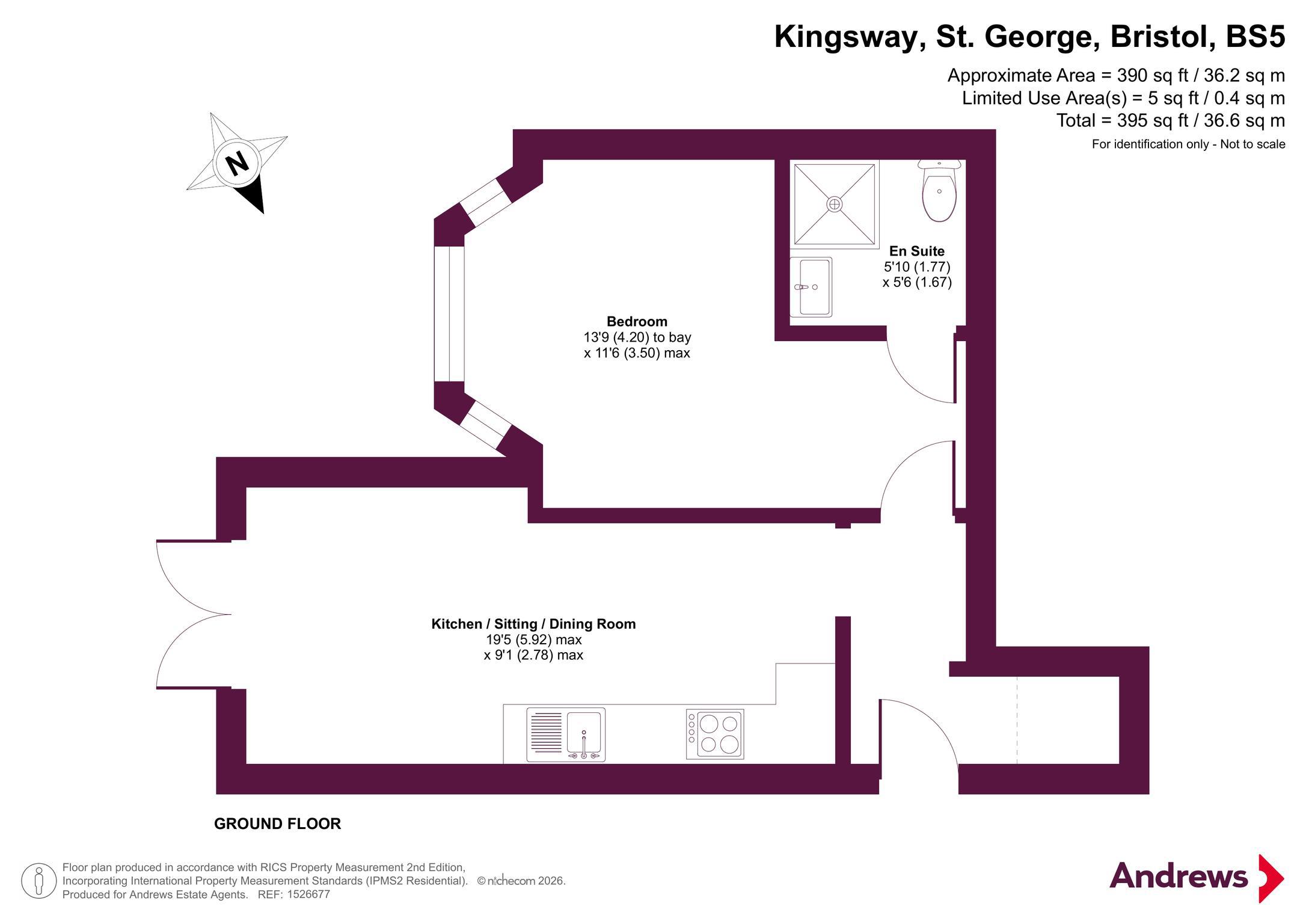 Flat 1, Norton House, 197, Kingsway, Bristol floorplan