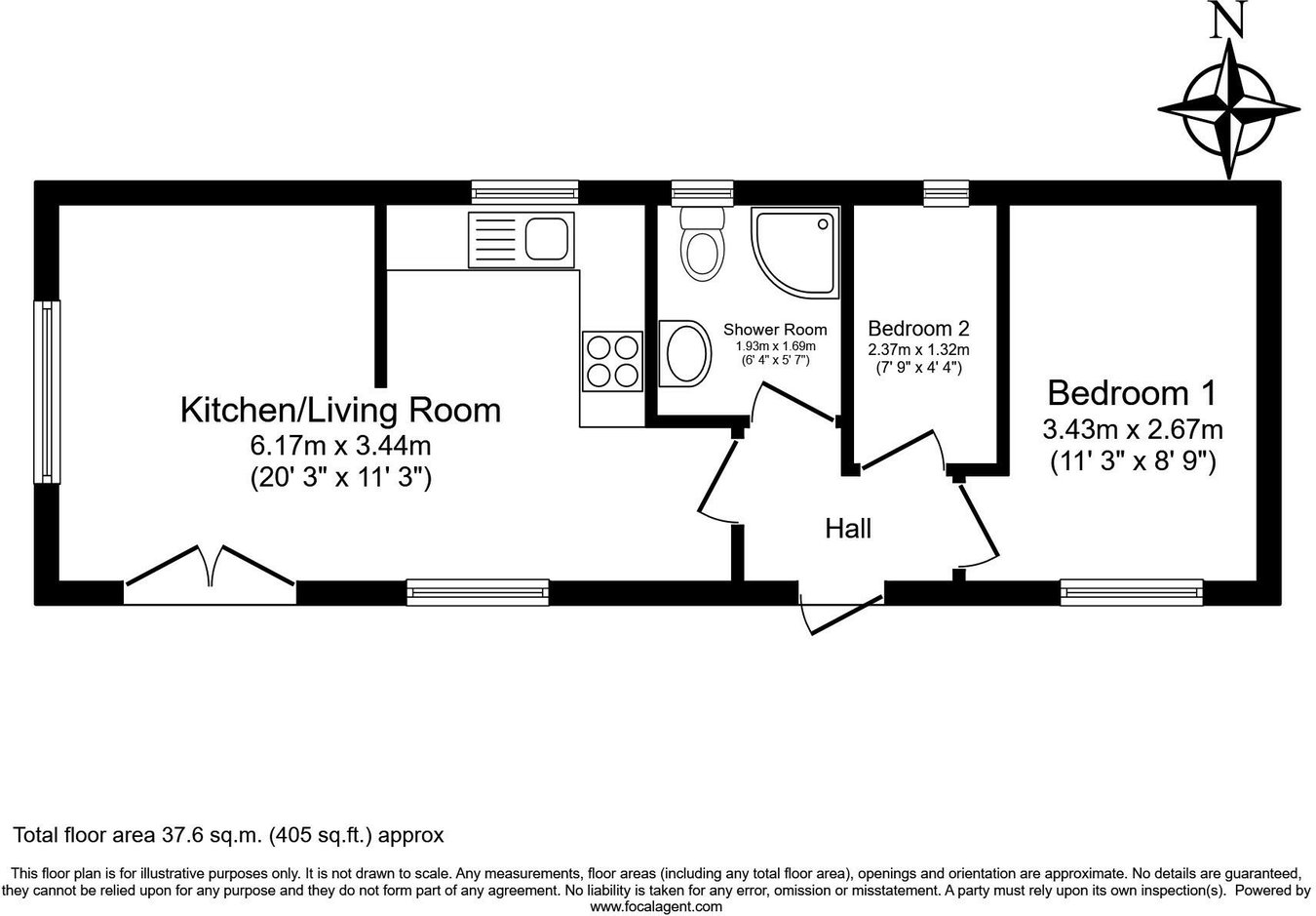 Caravan 19, Manifold Road, Scunthorpe floorplan