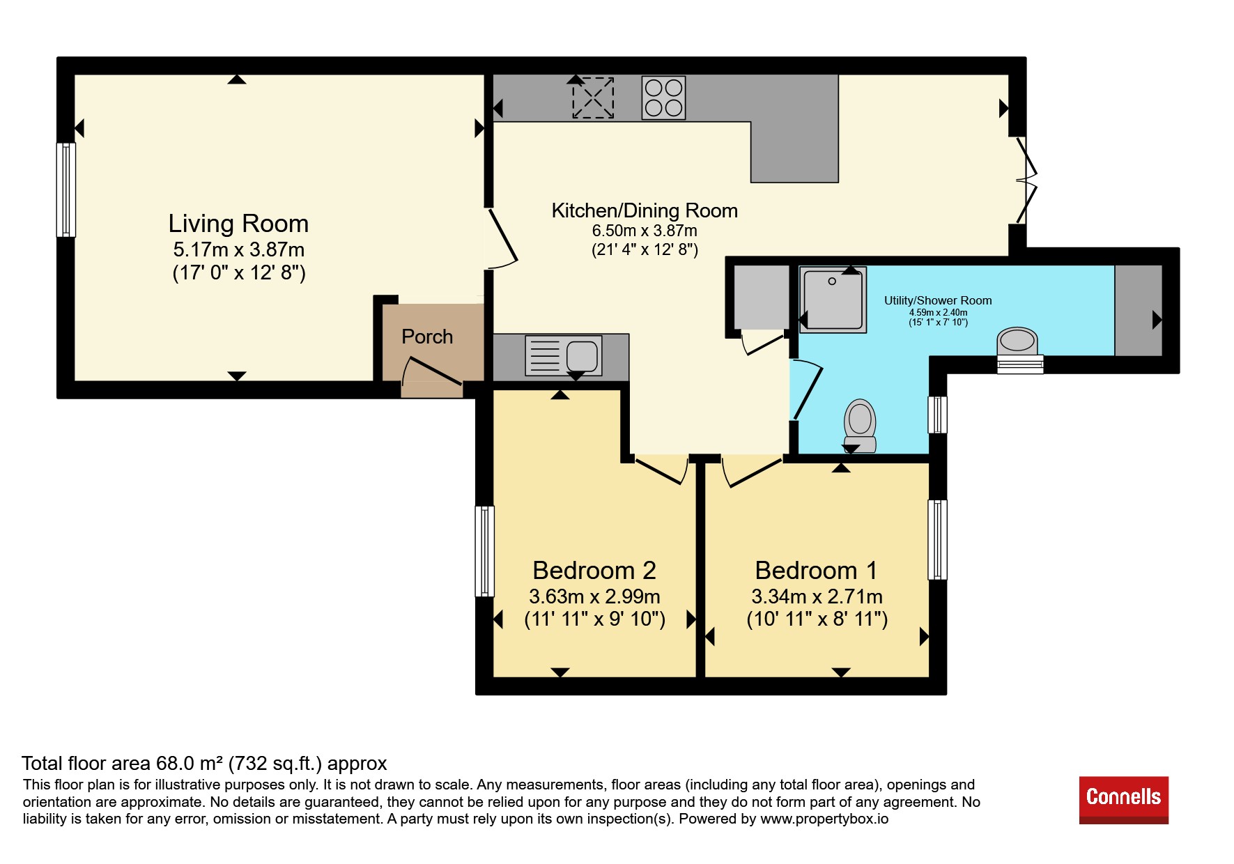 1, Dolphin Close, Worcester floorplan