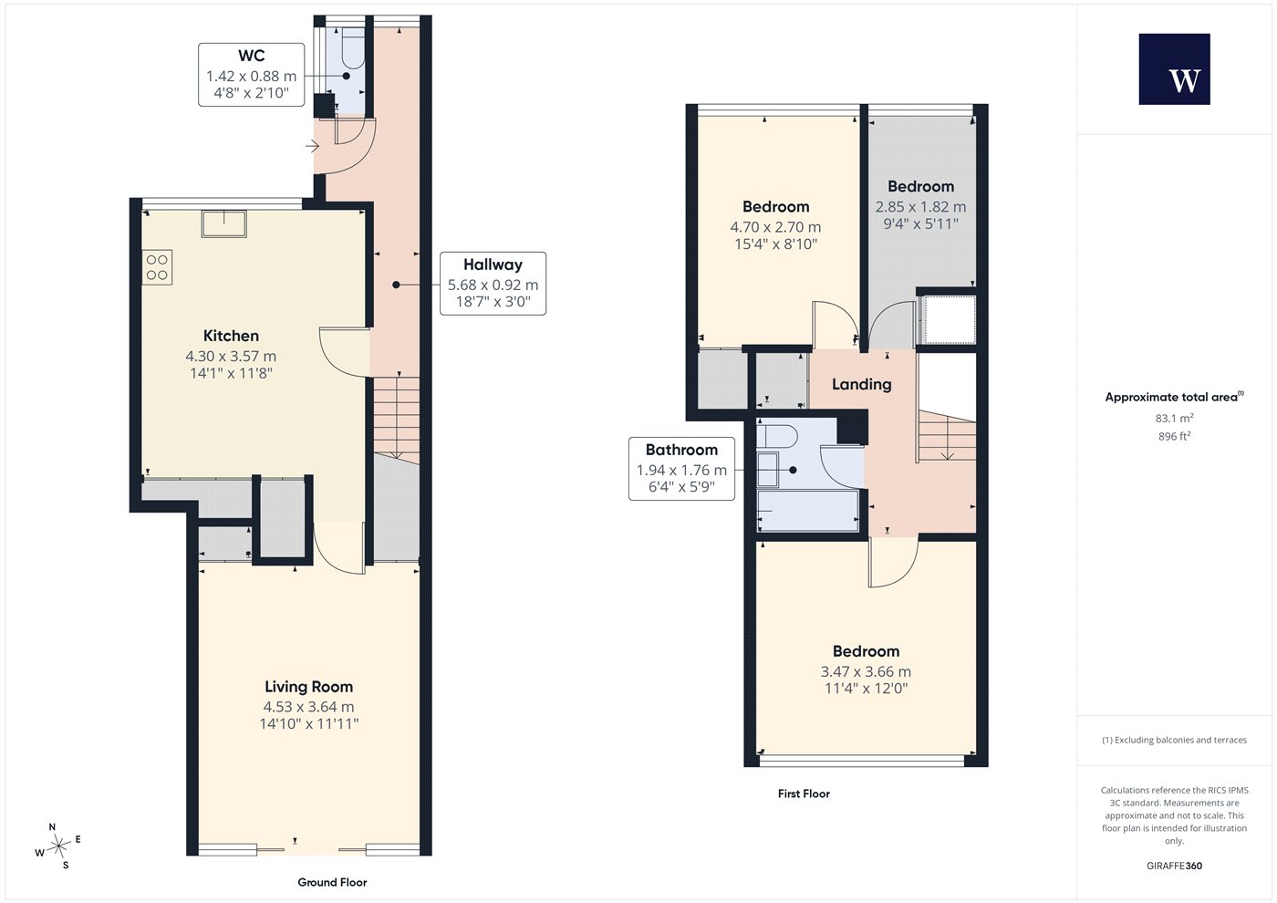 79, Blenheim Gardens, London floorplan