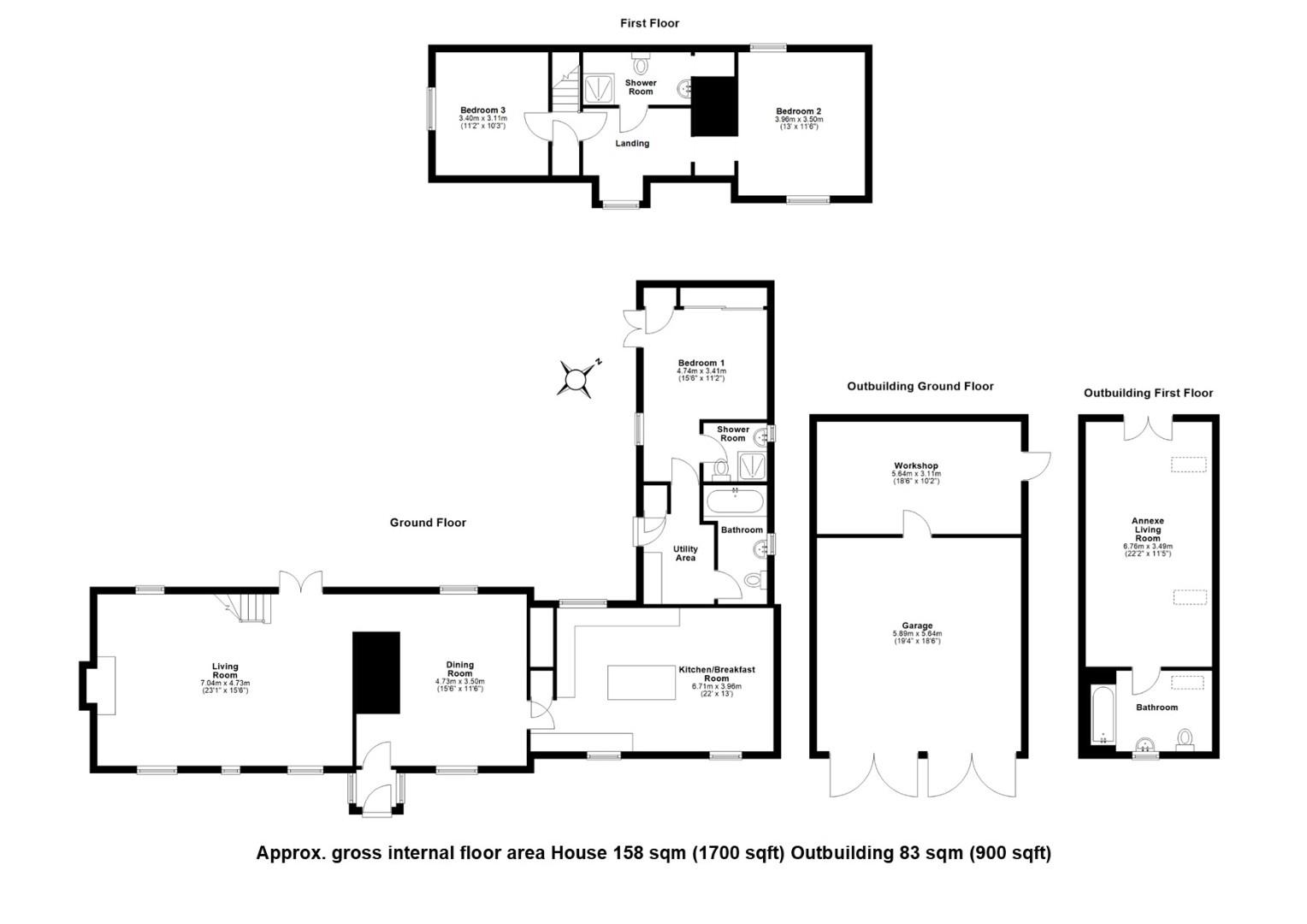 Orchard Cottage 22, Haslingfield Road, Barton, Cambridge floorplan