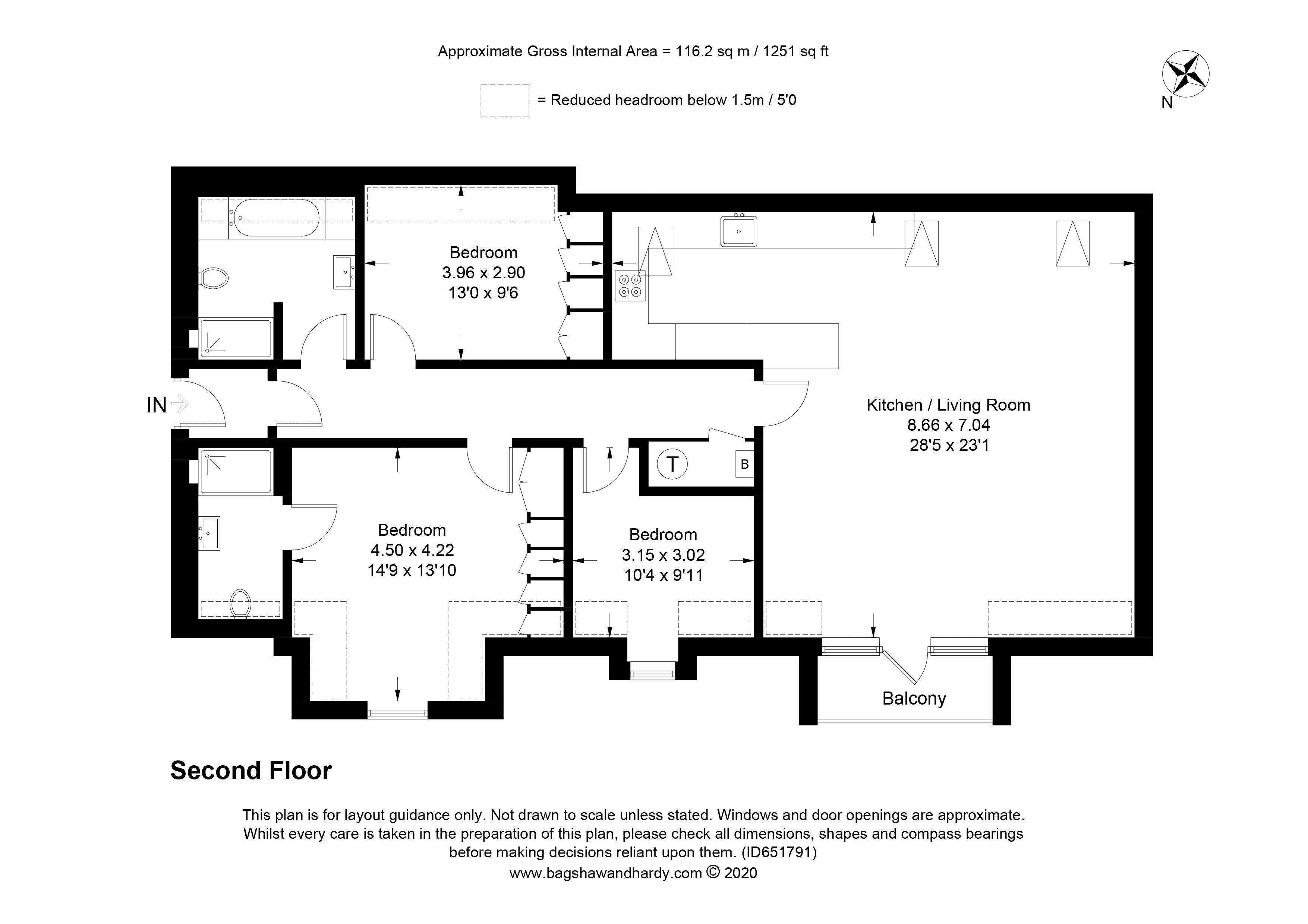 Flat 8, 2A, Albion Road, Reigate floorplan