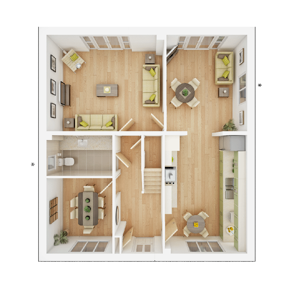 The Marford - Plot 626, Chivers Rise At West Cambourne, Sheepfold Lane, West Cambourne floorplan