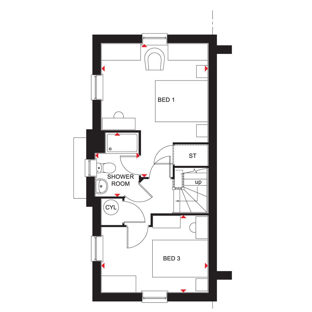 "Brentford" at Somerset Avenue, Leicester LE4, 3 bedroom semidetached