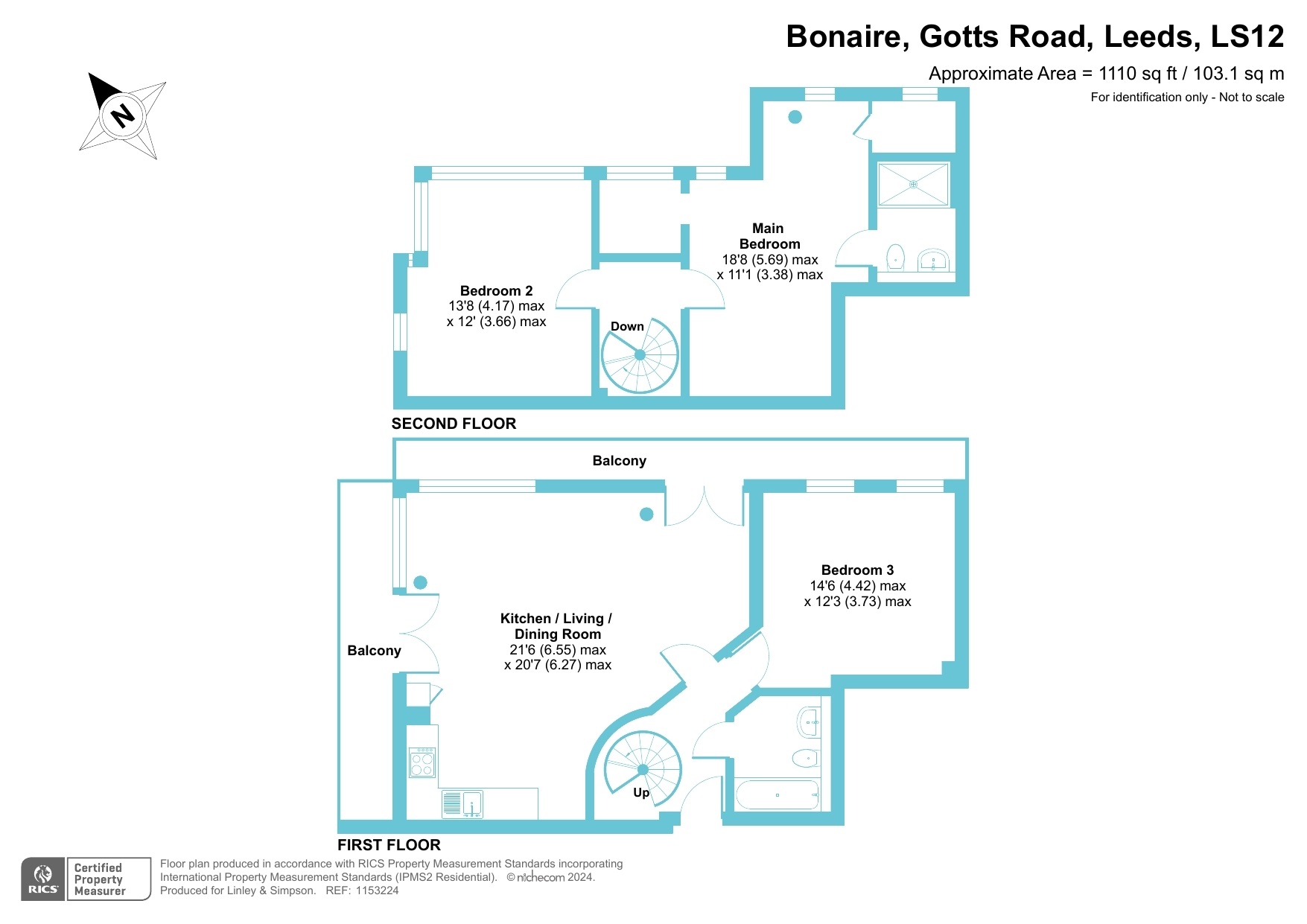 38, BONAIRE, GOTTS ROAD, LEEDS floorplan