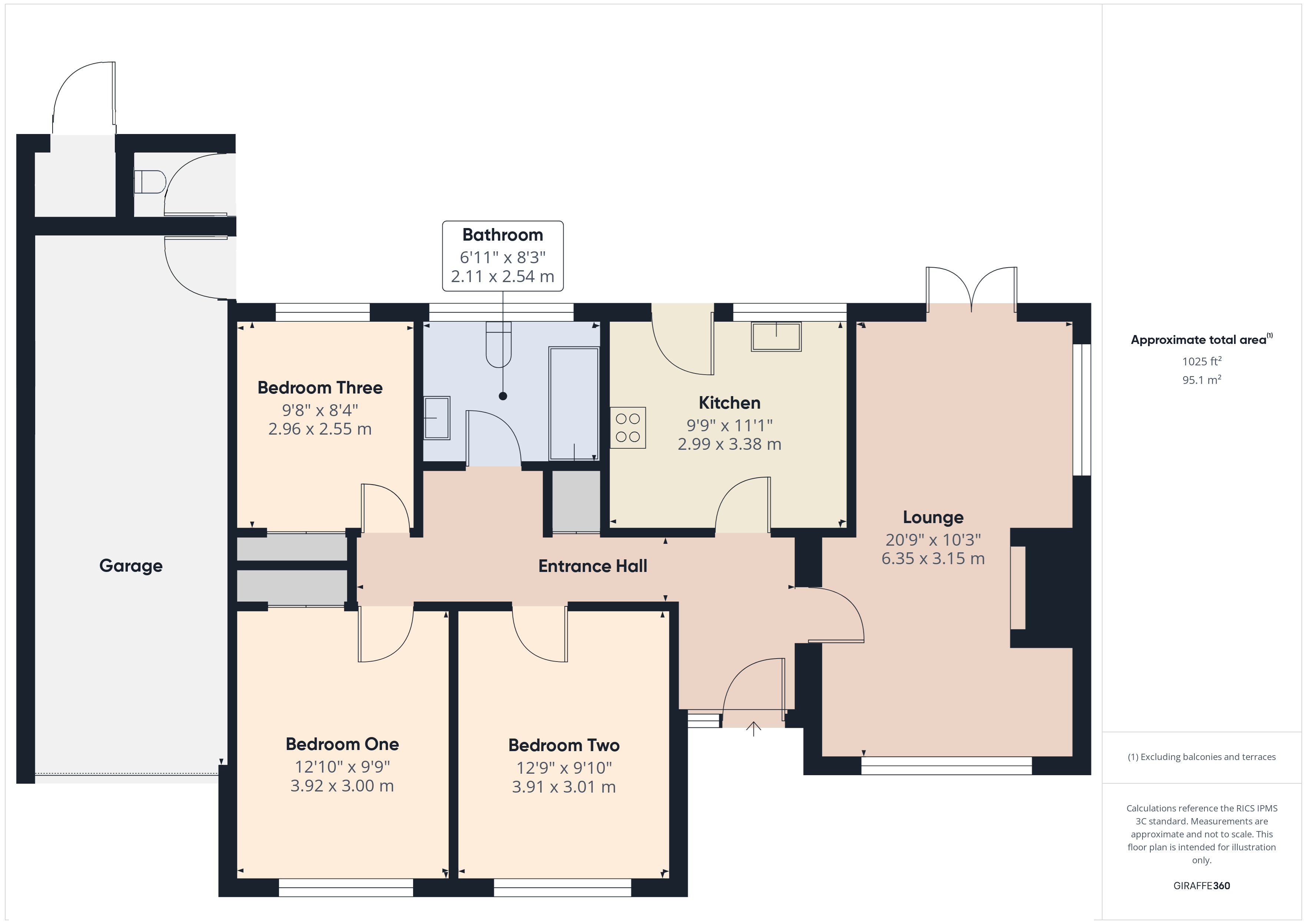 Red Tiles, Bridgwater floorplan
