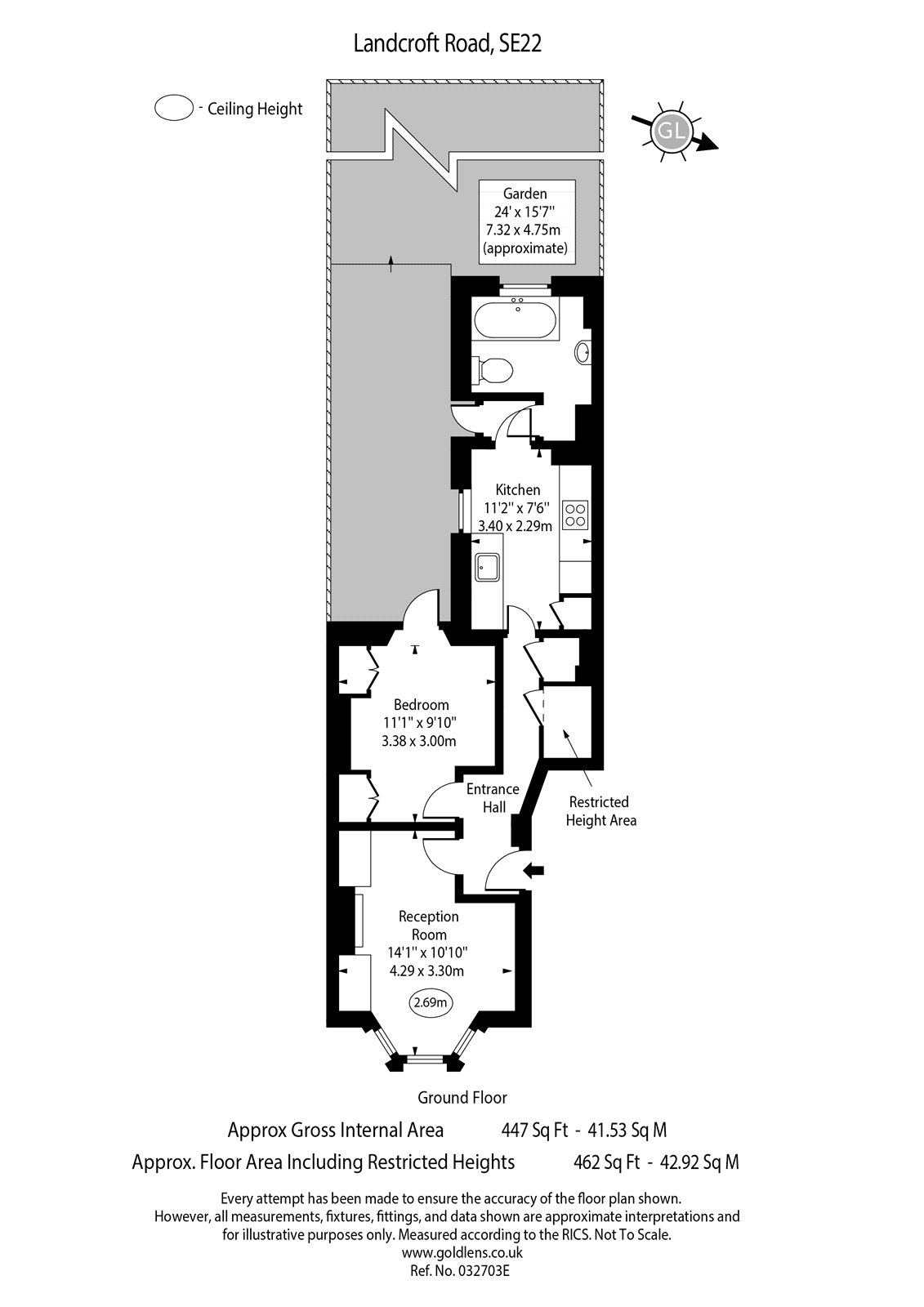 114A, Landcroft Road, London floorplan