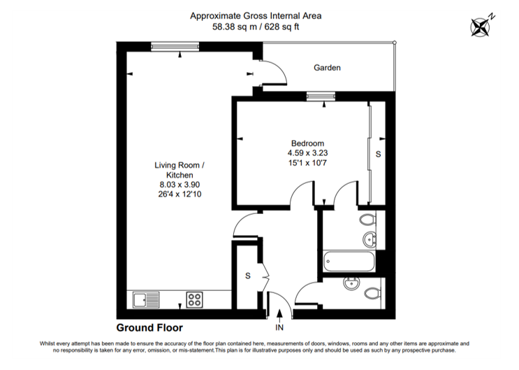 34, Pretoria Road, Chertsey floorplan