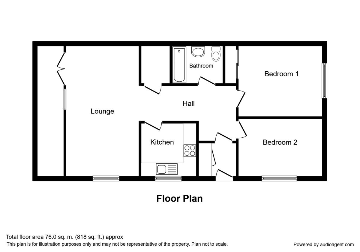 2 Bedrooms Flat for sale in Weir Street, Stirling FK8