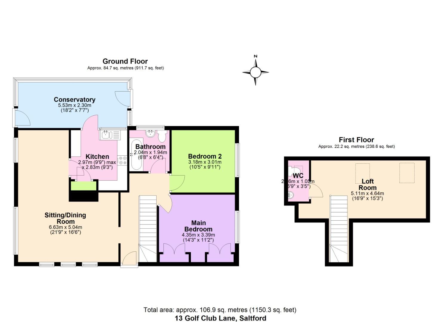 13, Golf Club Lane, Bristol floorplan