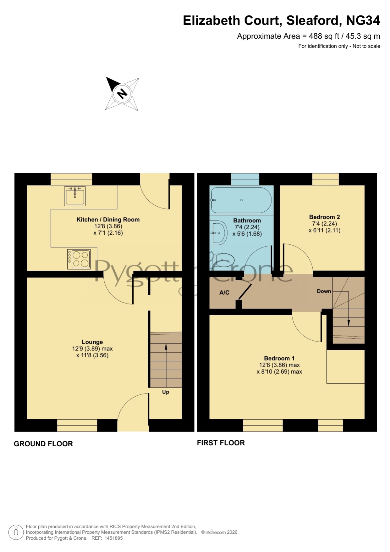 8, Elizabeth Court, Sleaford floorplan