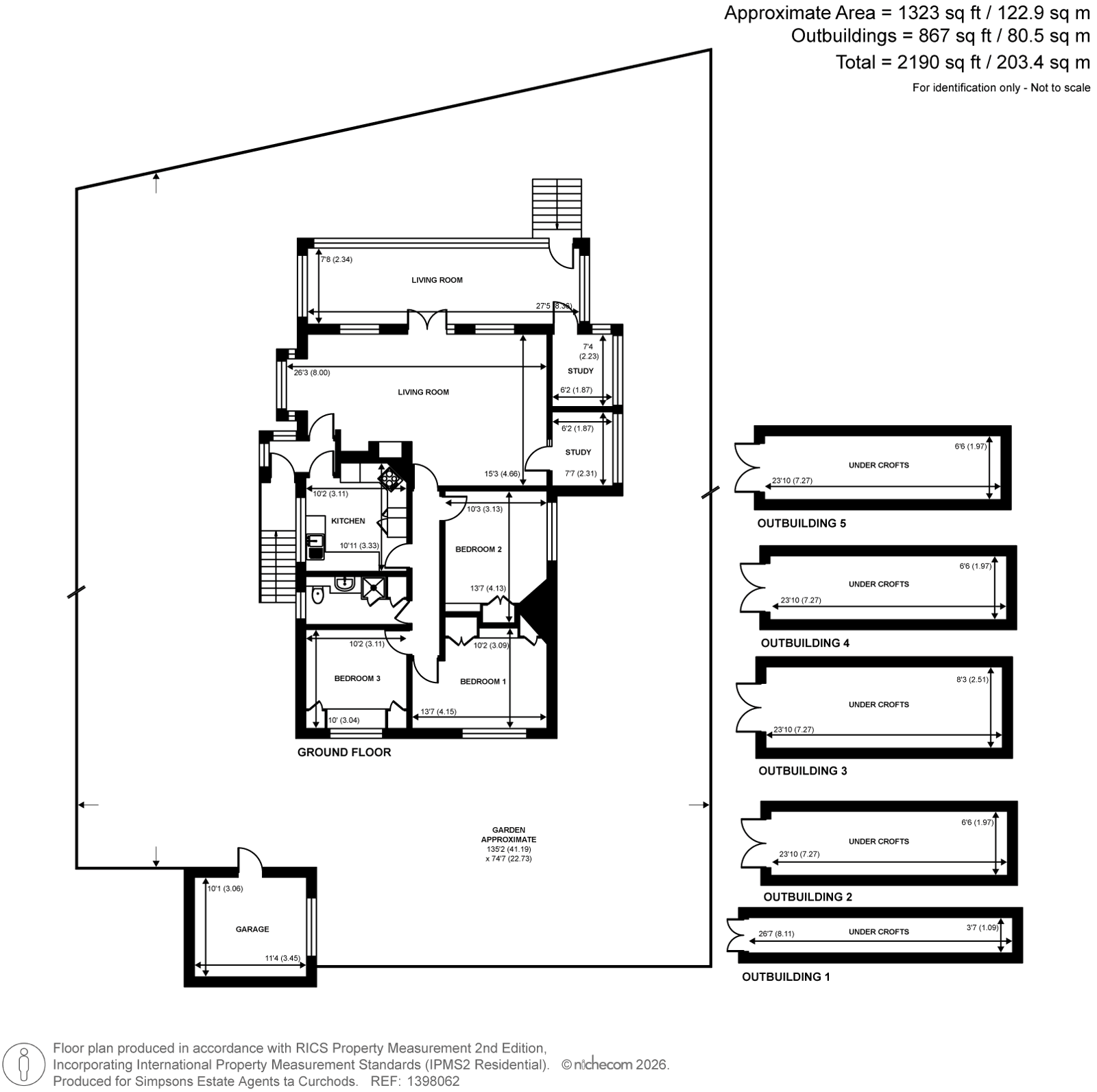 White Lodge,, Towpath, Shepperton floorplan
