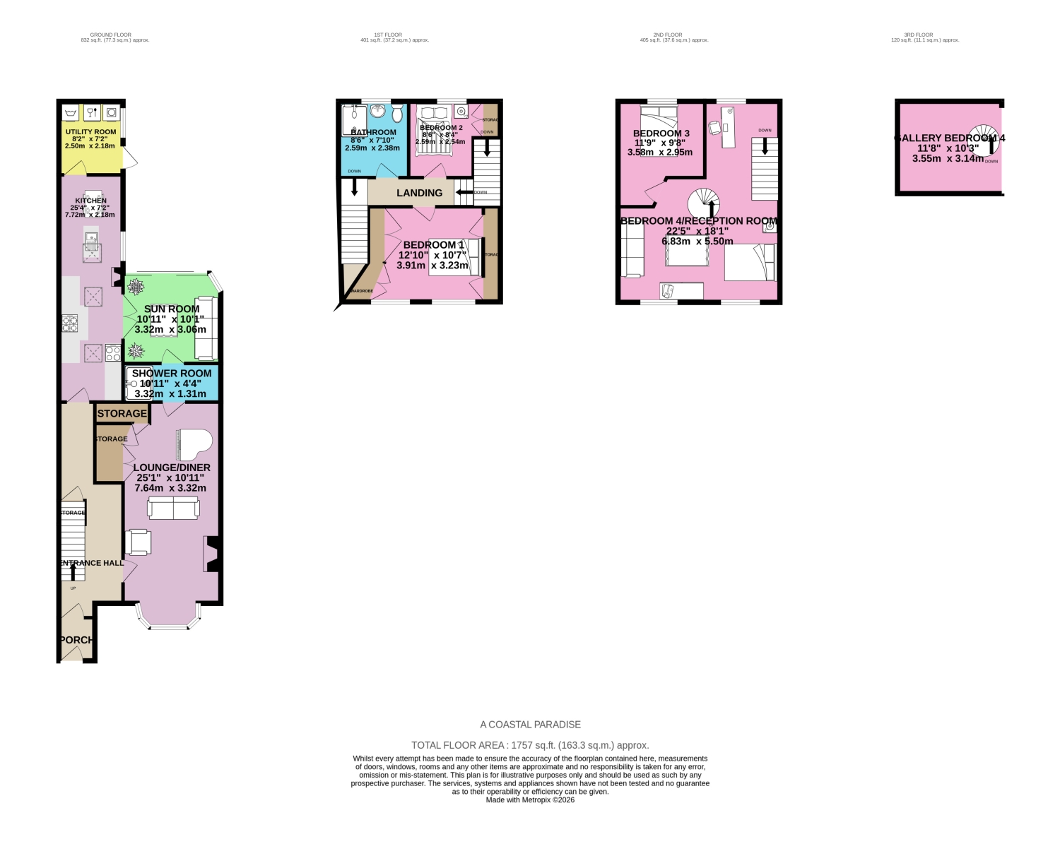 15, Cliff Terrace, Redcar floorplan