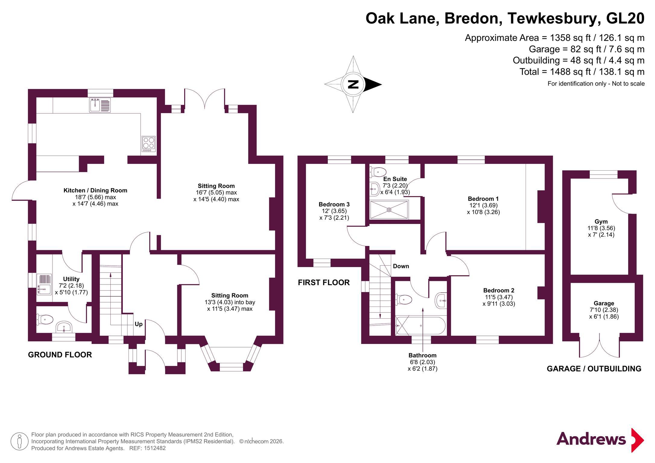 2, Oak Lane, Tewkesbury floorplan