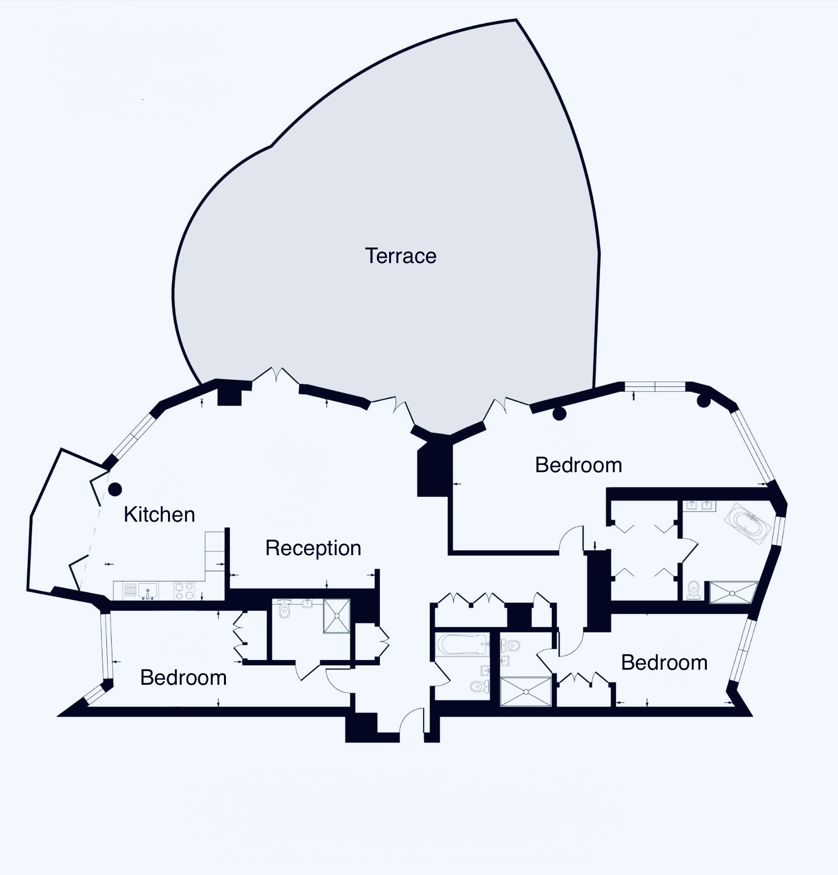 1108 Wilshire House,, Wilshire House, London floorplan