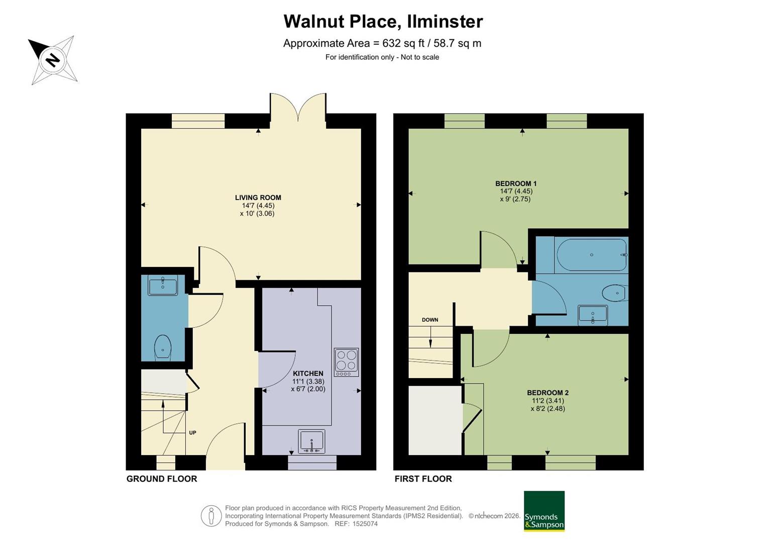 3, Walnut Place, Ilminster floorplan