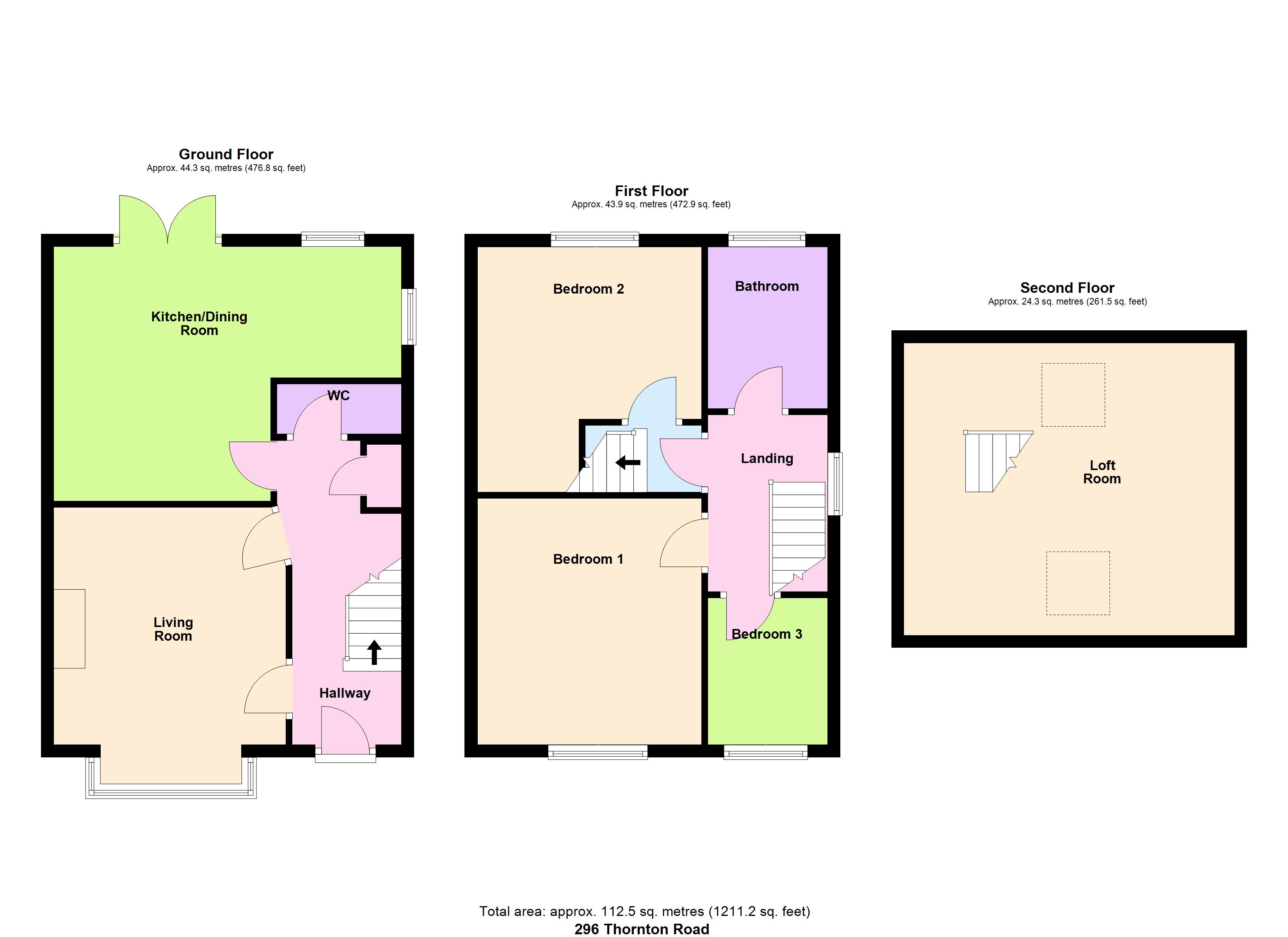 296, Thornton Road, Bradford floorplan