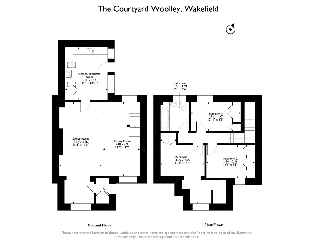 3 Bedrooms Semi-detached house for sale in The Courtyard, Wakefield, West Yorkshire WF4