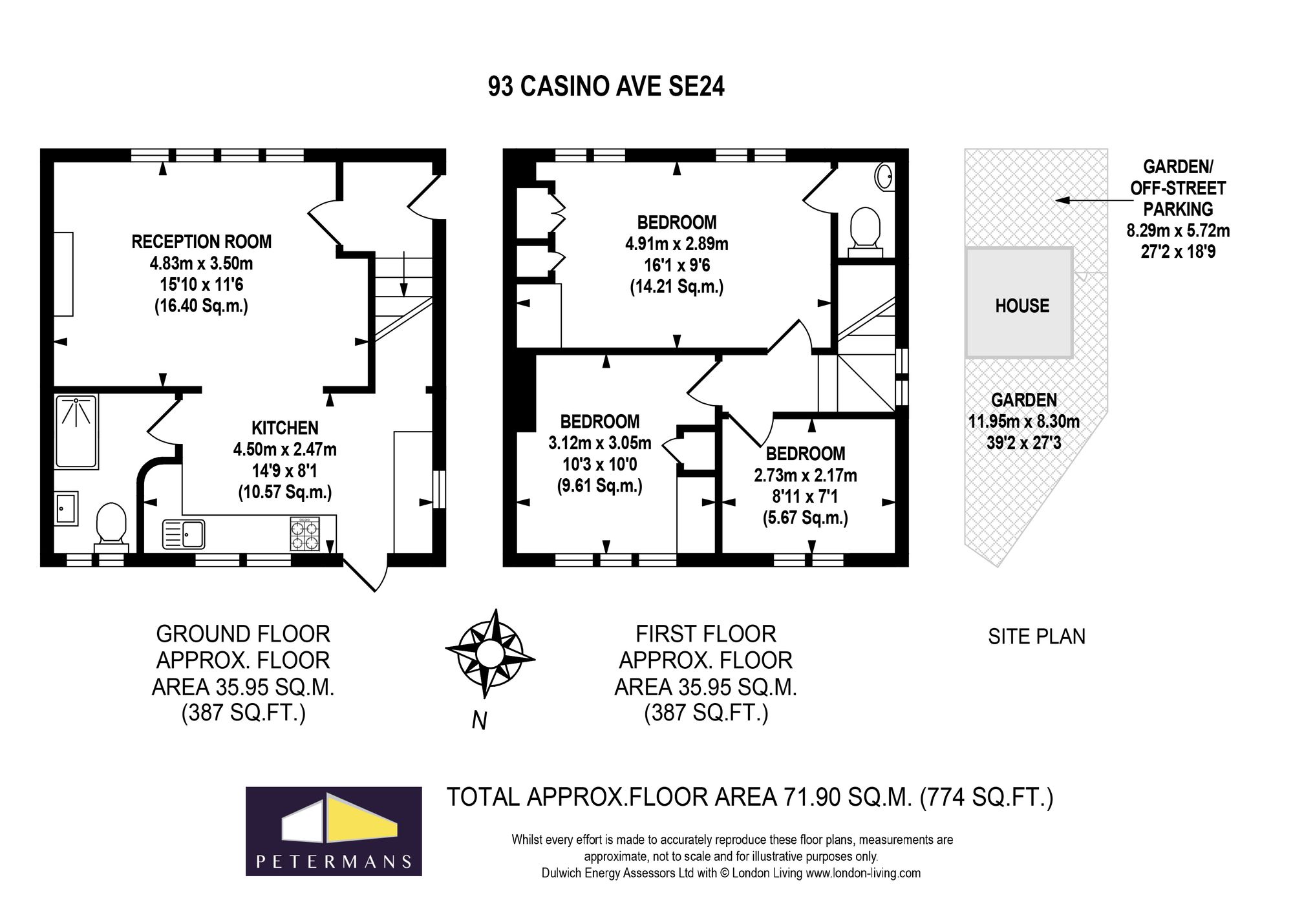 93 Casino Avenue, London floorplan