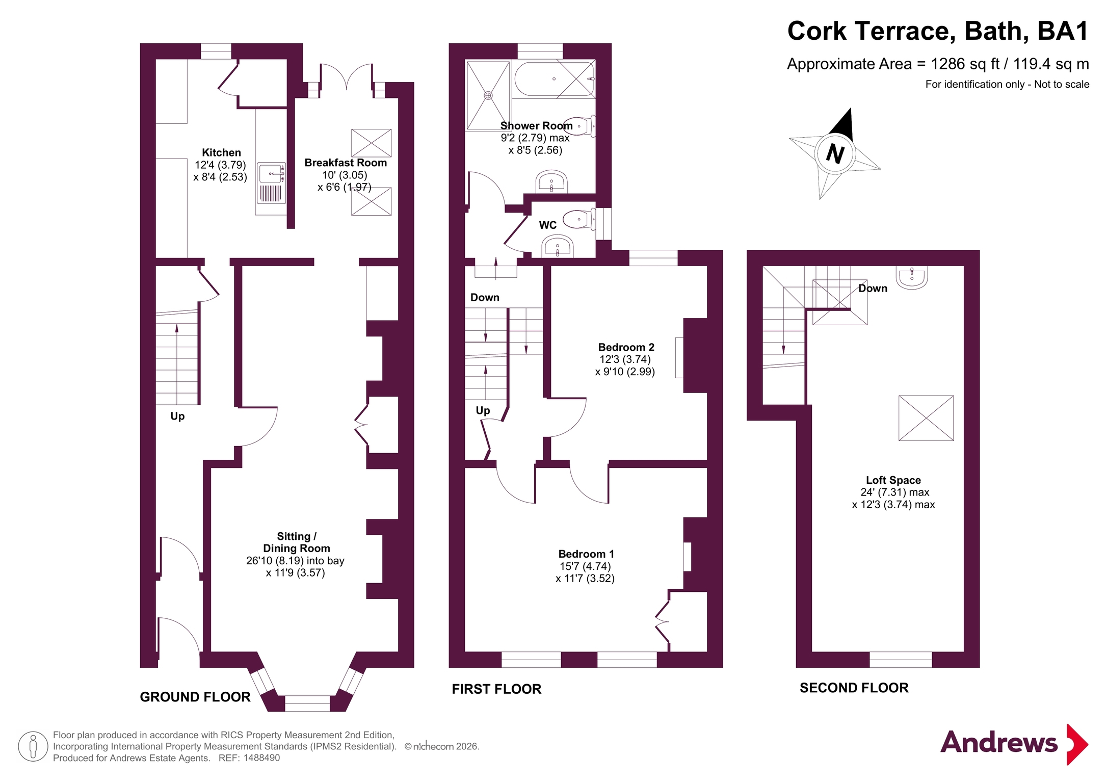 14, Cork Terrace, Bath floorplan