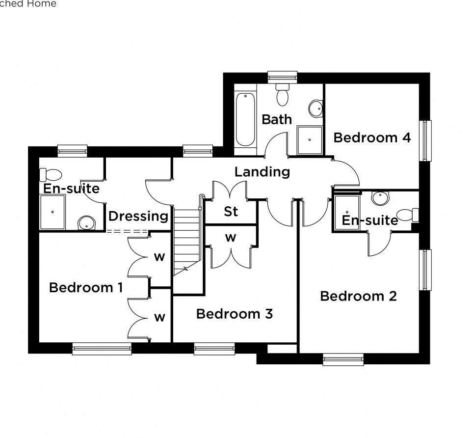 Plot 4 The Dalton,, Highbury Meadow, Elswick floorplan