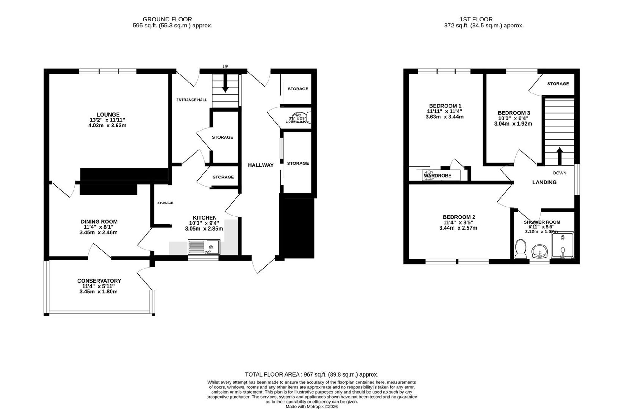 9 Adlington Avenue, Chesterfield floorplan