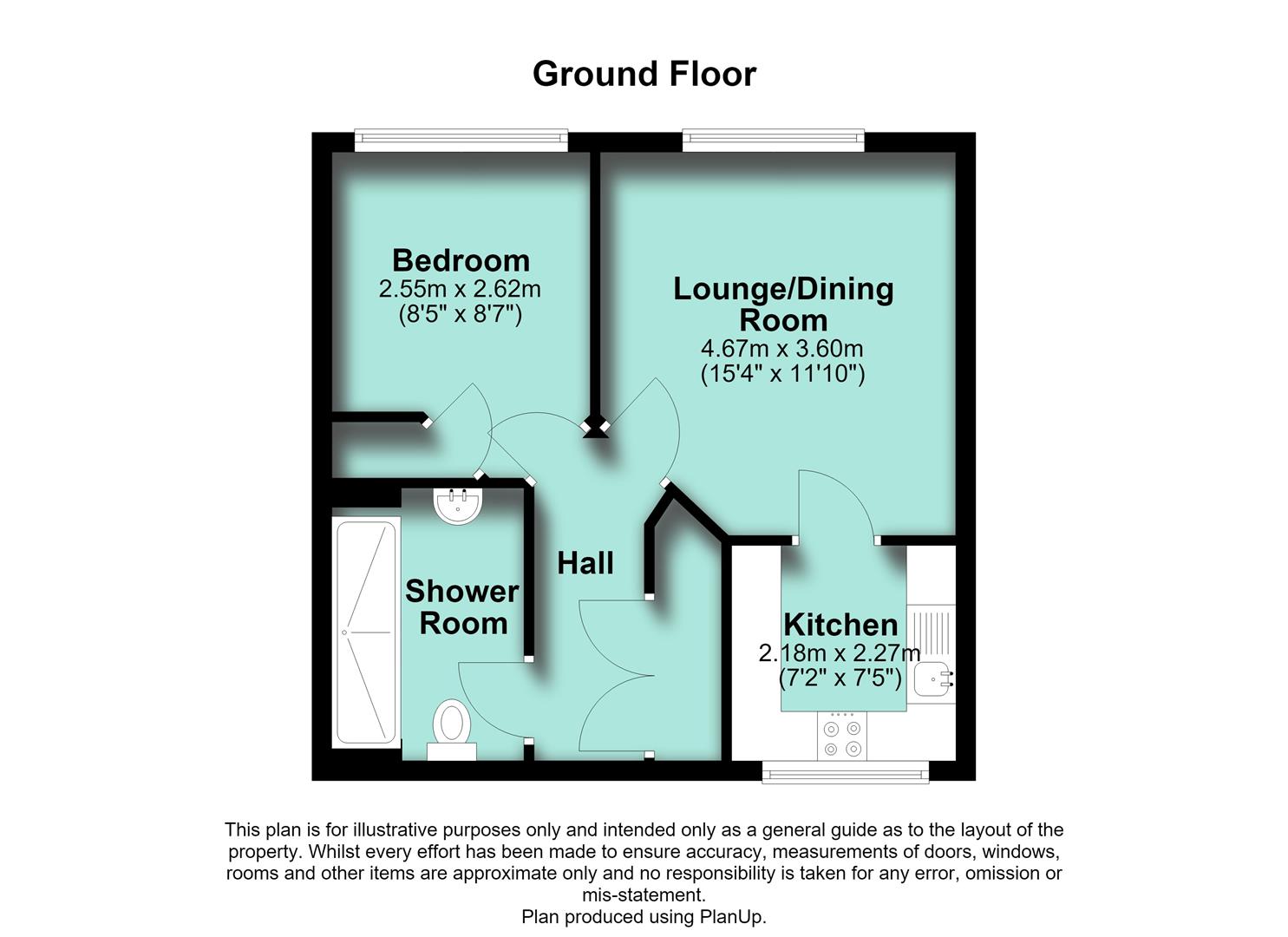 Flat 46, Rosebud Court, 44 Westfield Road, Wellingborough floorplan