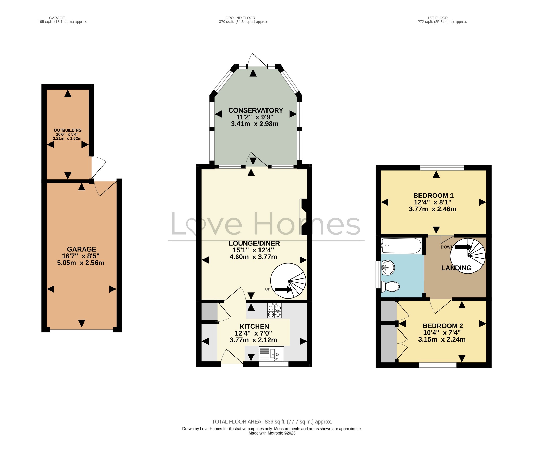 26, Derwent Rise, Central Bedfordshire floorplan