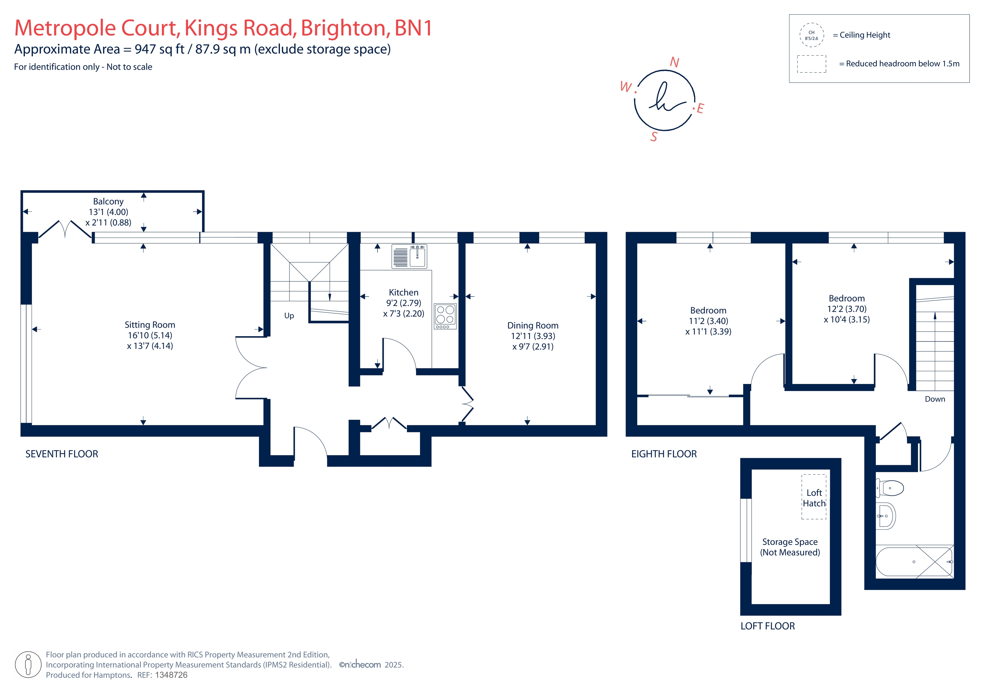 15a, Metropole Court, Kings Road, Brighton floorplan