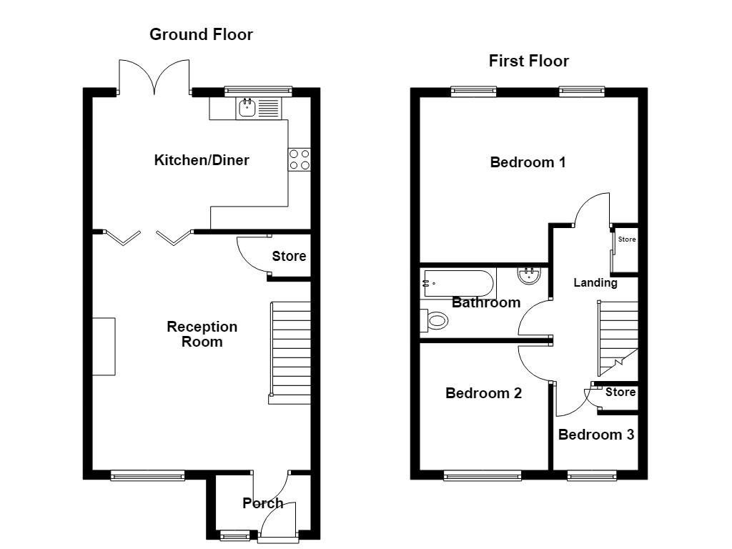 17, Peel Drive, Bacup floorplan