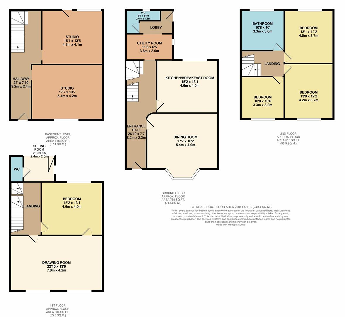 4 Bedrooms Town house for sale in Grove Street, Leamington Spa CV32