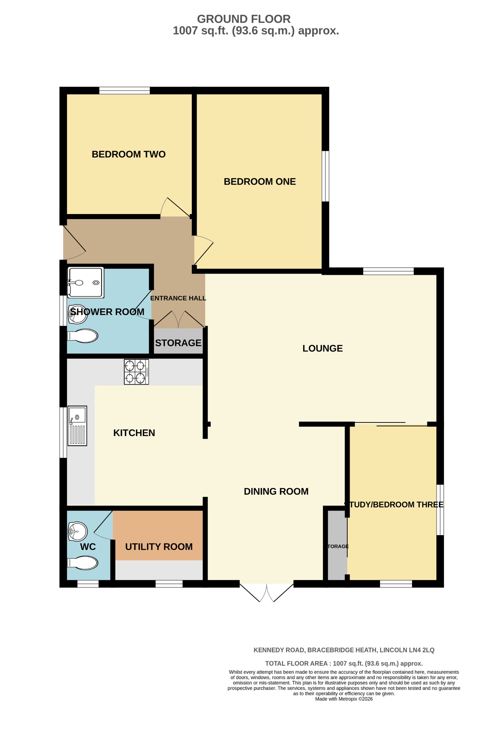10, Kennedy Road, Bracebridge Heath floorplan