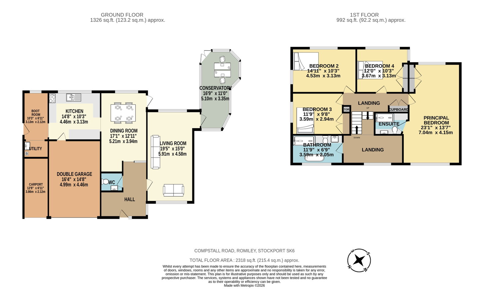 248, Compstall Road, Stockport floorplan