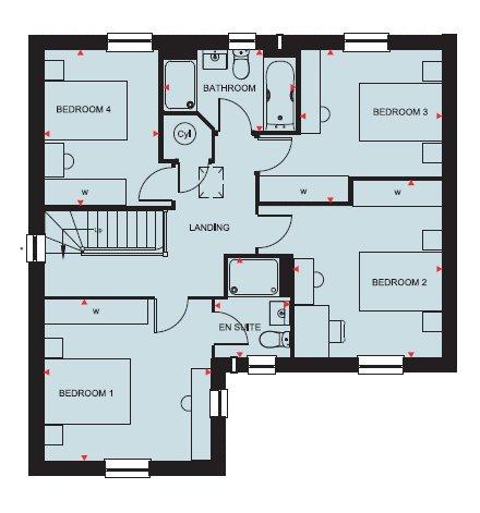 H854212, Nuffield Road, St Neots floorplan