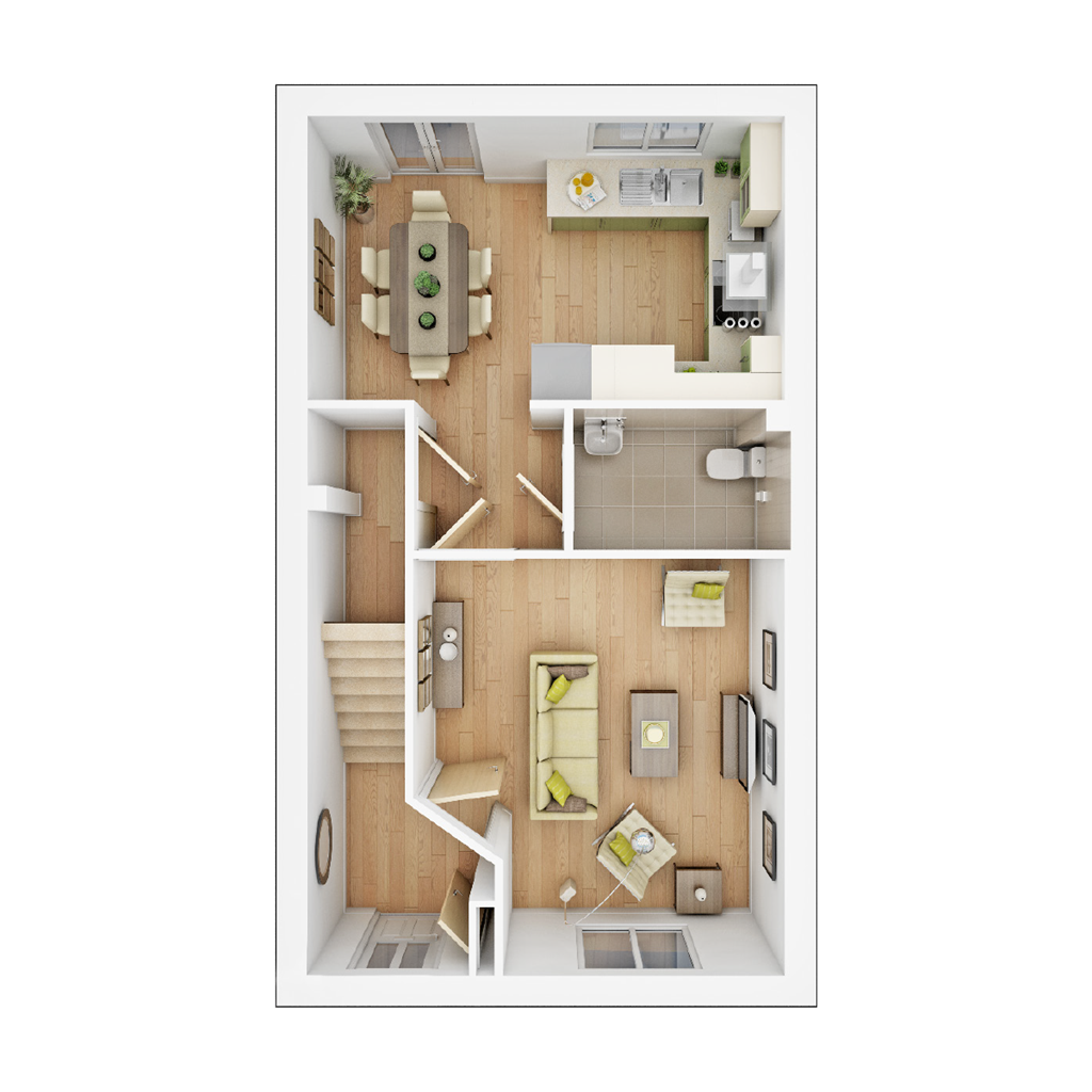 The Elliston - Plot 185, Anderton Green, Sutton Road, St Helens floorplan