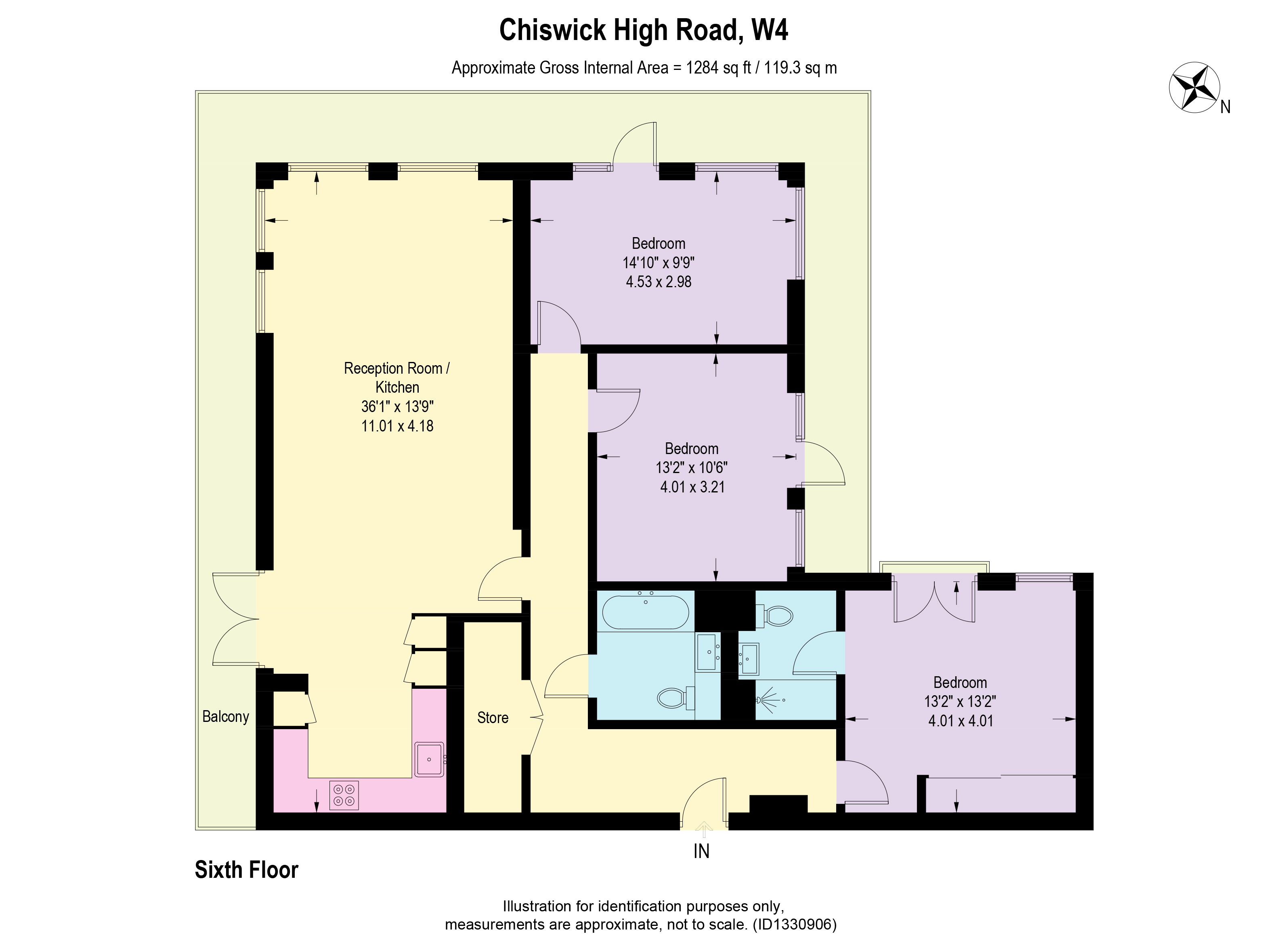 500, Chiswick High Road, London floorplan