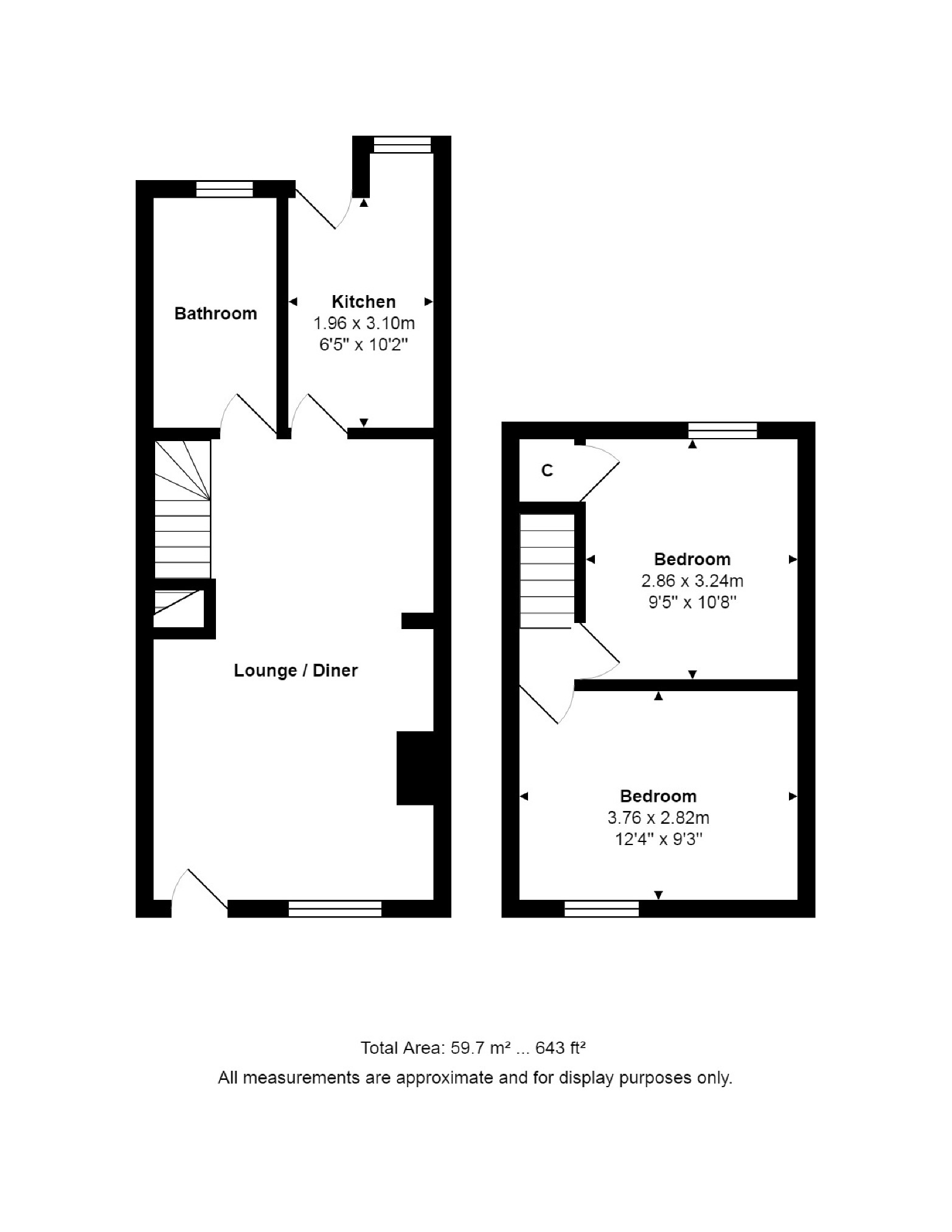 2 Bedrooms Terraced house to rent in Regent Mount, Harrogate, North Yorkshire HG1