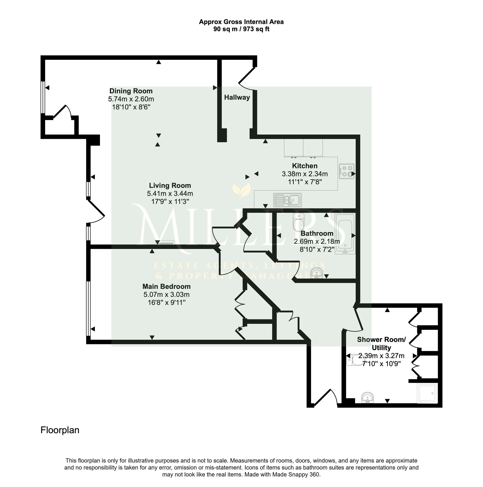 52 Richmond Court Gardens Colne Road, Cromer floorplan