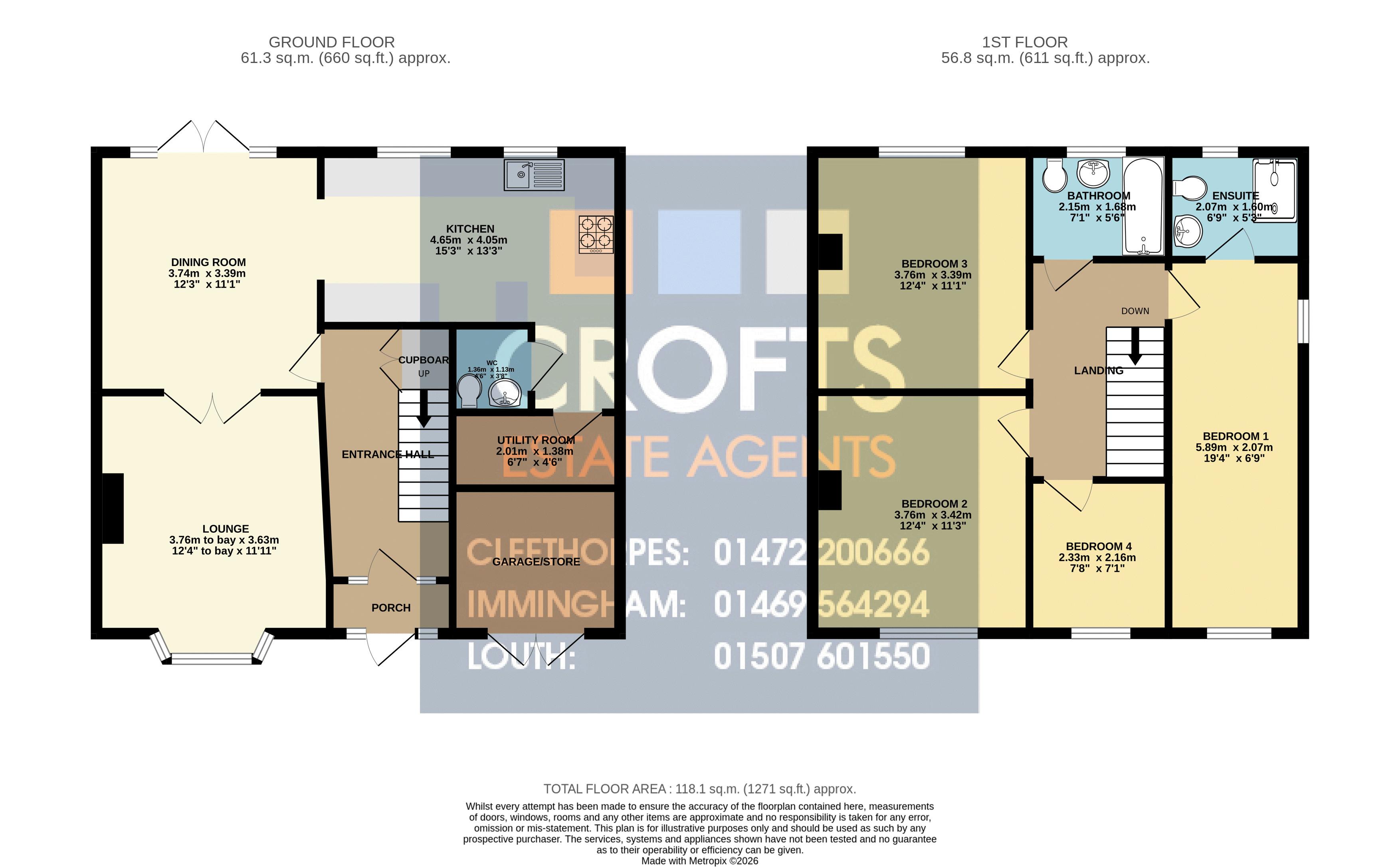 60, Legbourne Road, Louth floorplan