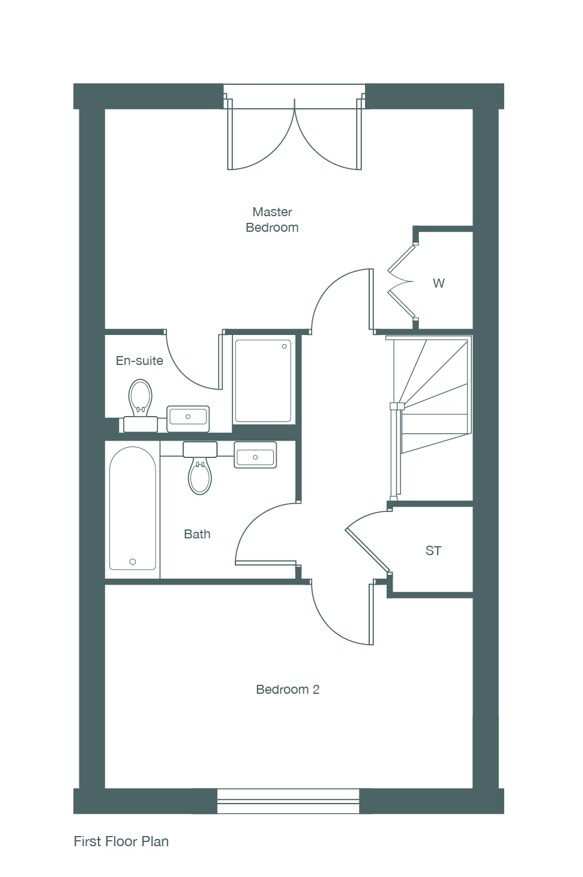 Plot 79, Chilmington Rise, Ashford floorplan