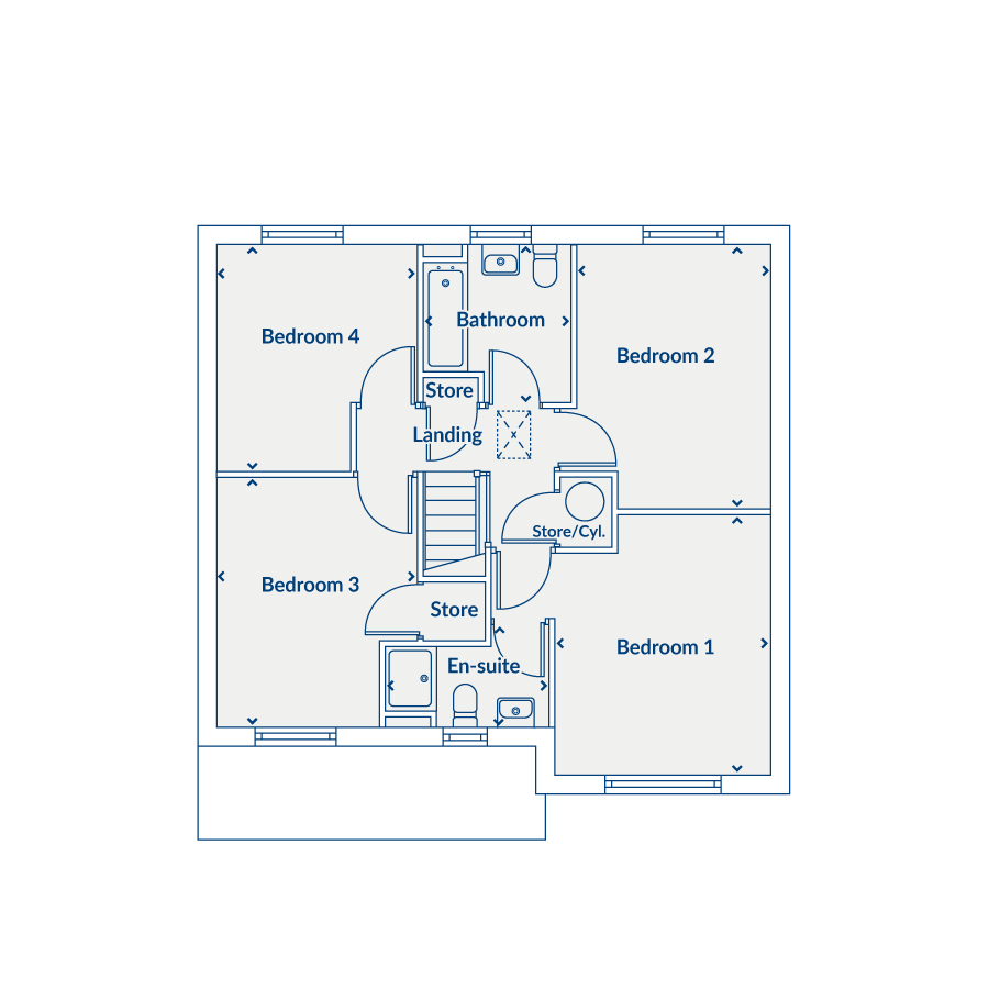 Plot 147, Rolston Road, Hornsea floorplan