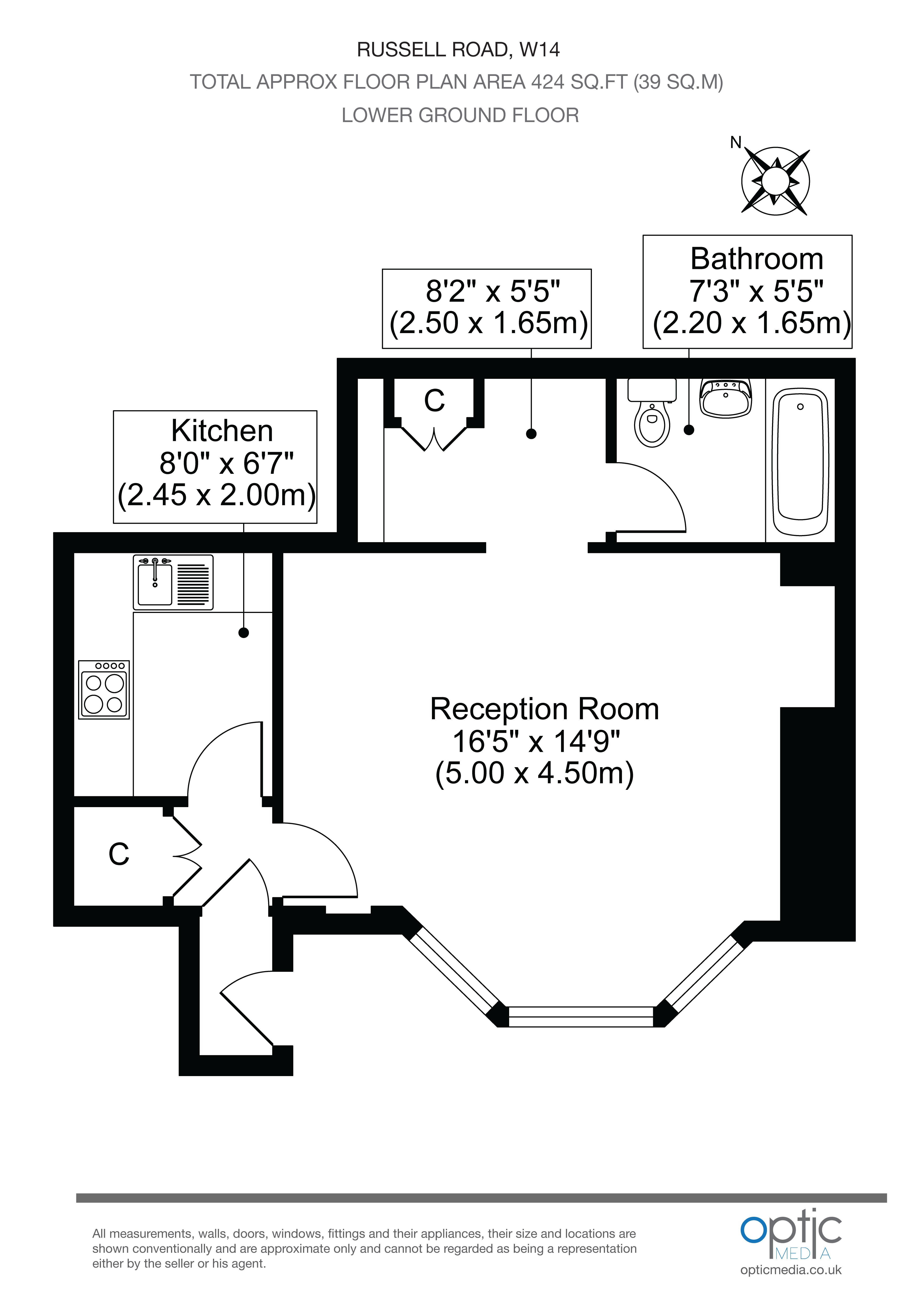 0 Bedrooms Studio to rent in Russell Road, London W14