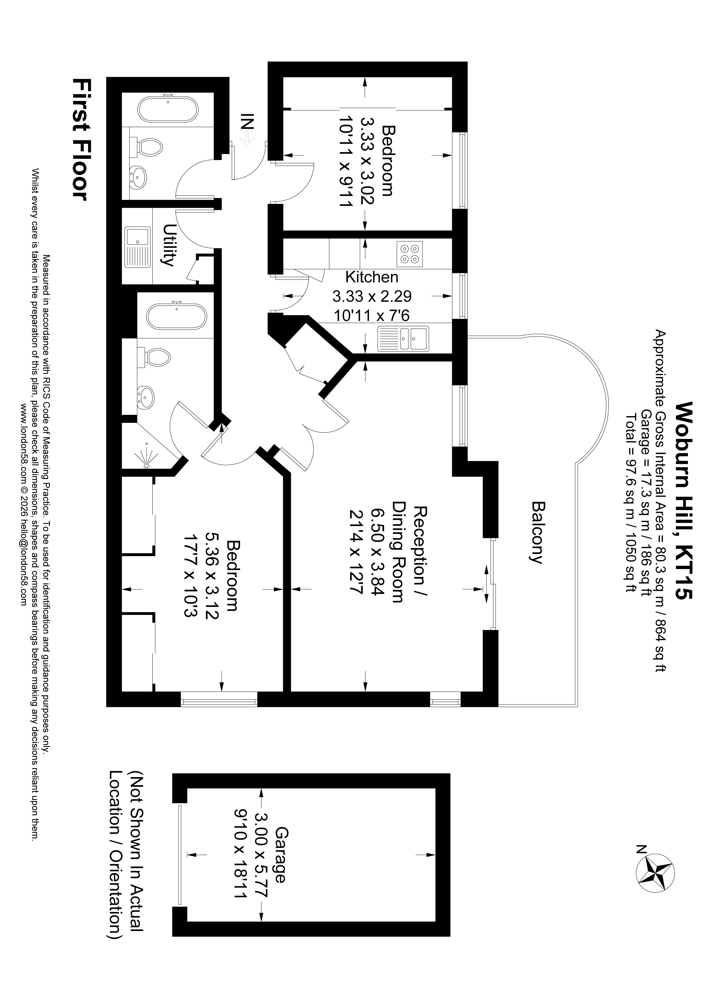 5,, Jasmine House, Woburn Hill floorplan