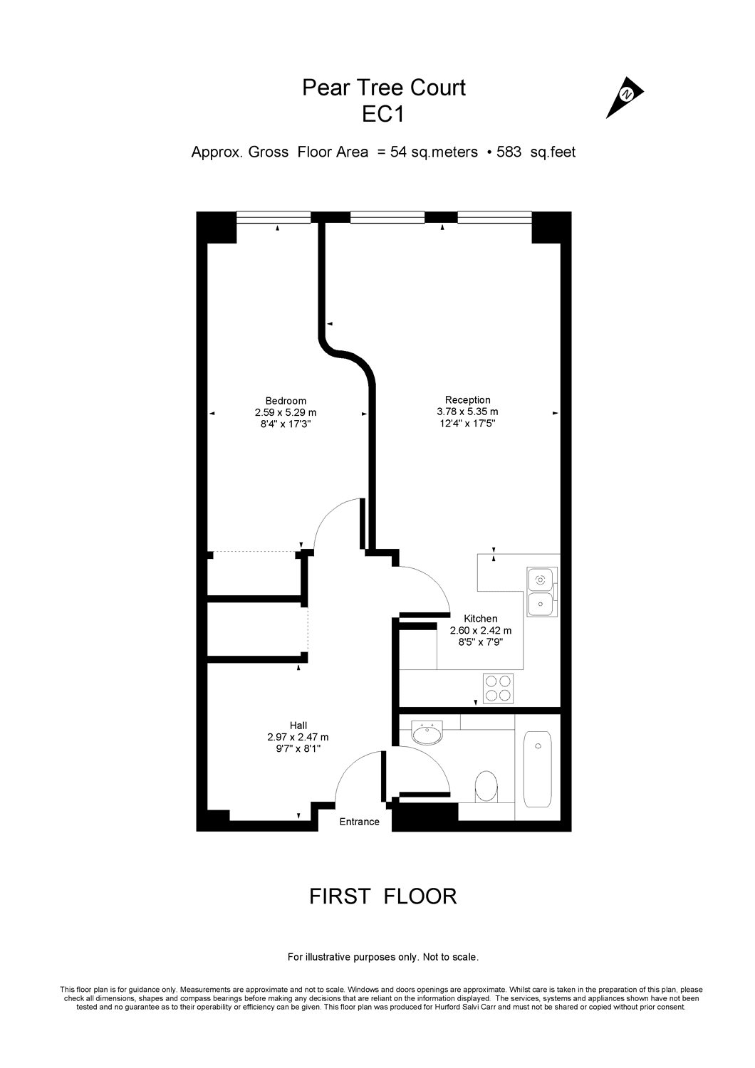 1 Bedrooms Flat to rent in Pear Tree Court, London EC1R