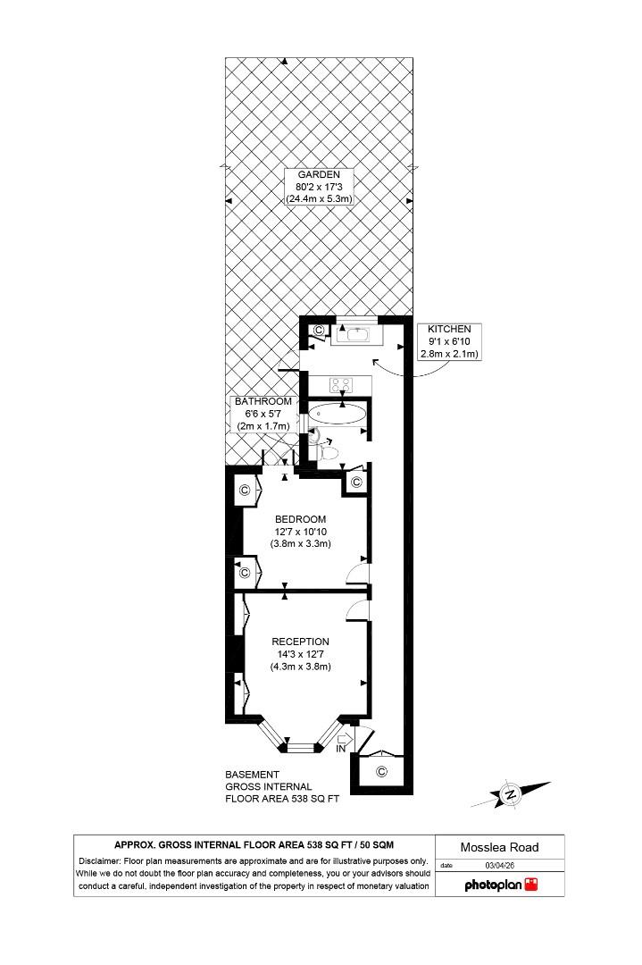 10, Mosslea Road, Penge floorplan