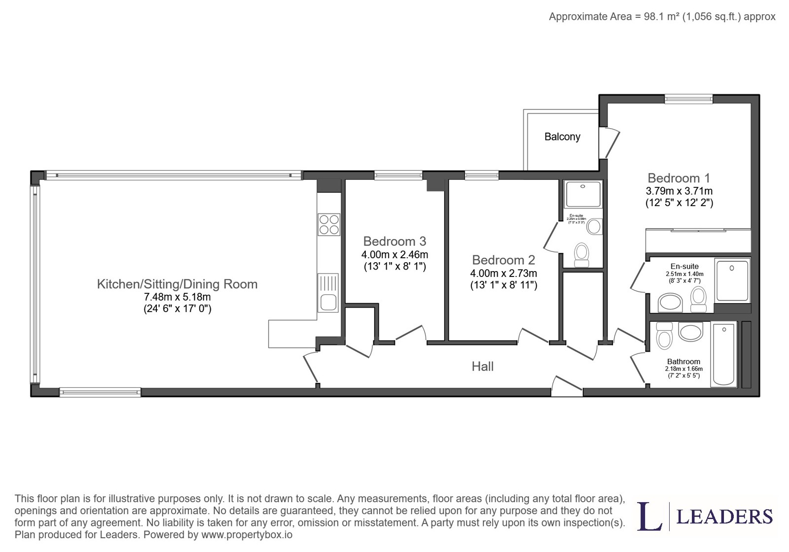 181 The Hawkins Tower, Admirals Qua, Ocean Way, Hampshire floorplan